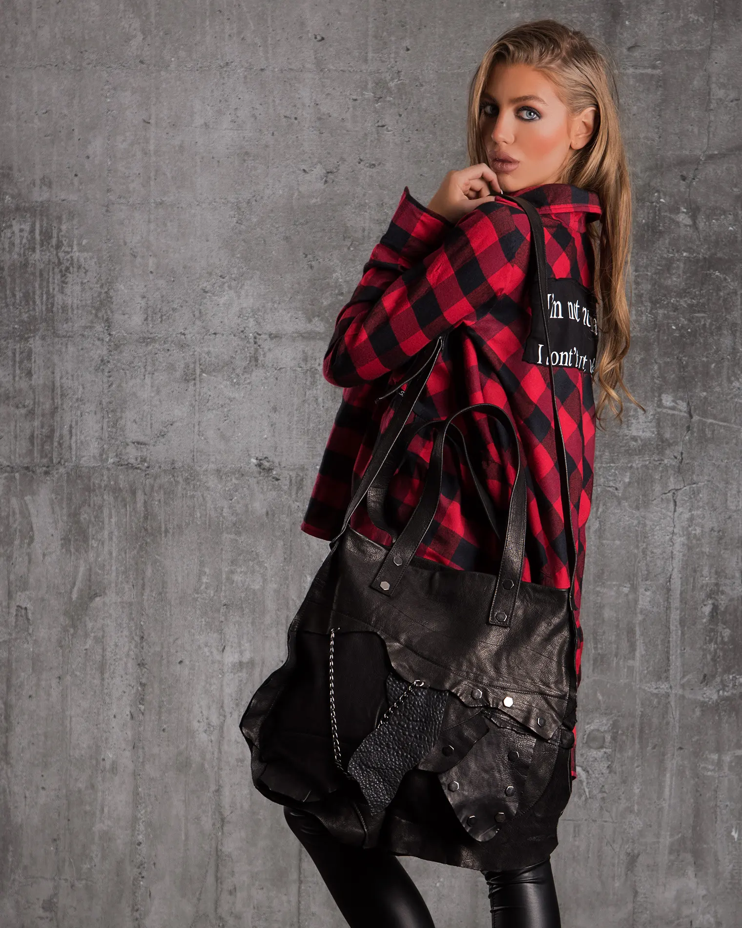Kalli Bag With Studs, Black Color