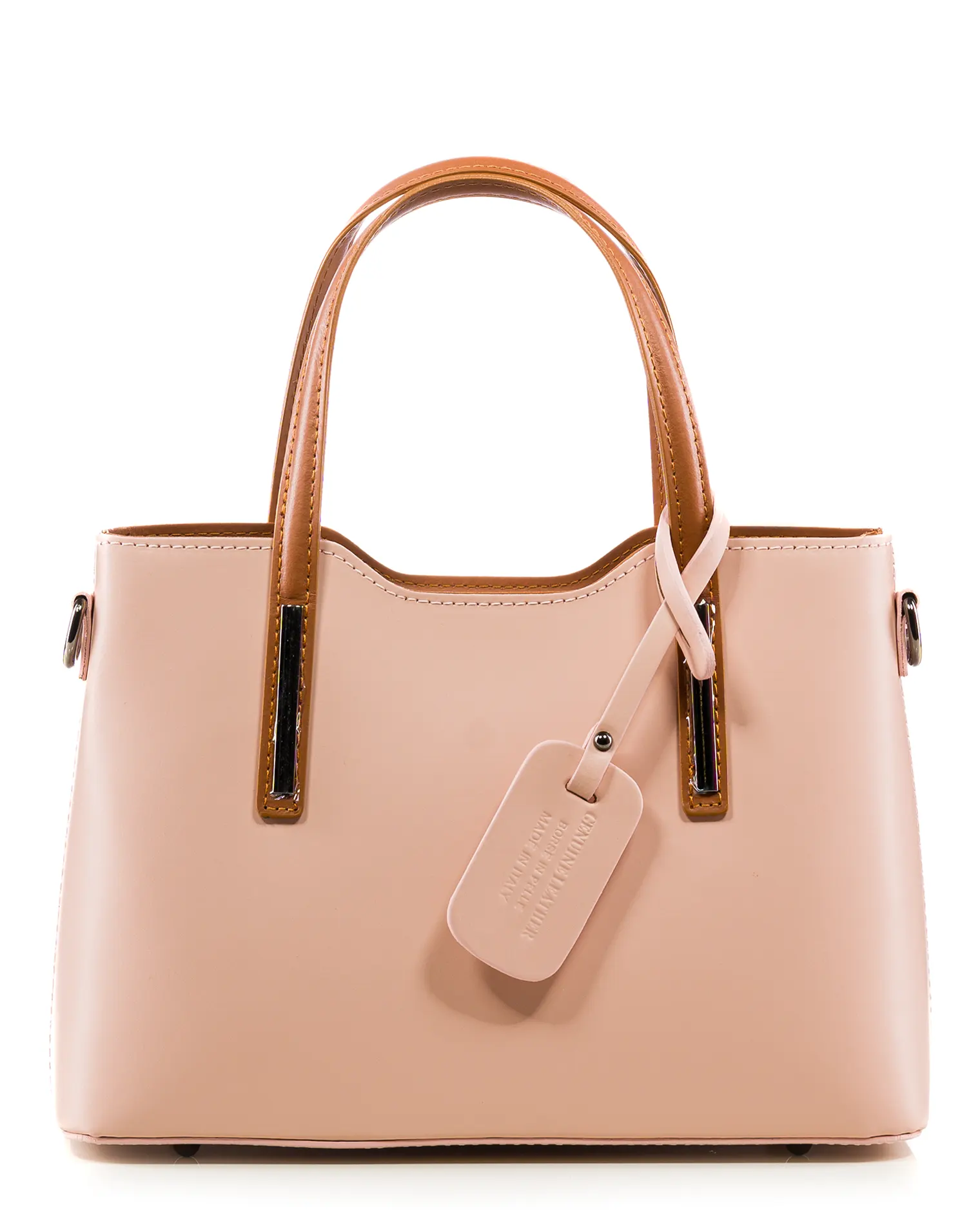 Alter Ego Bag, Powdery Pink/Cognac Color