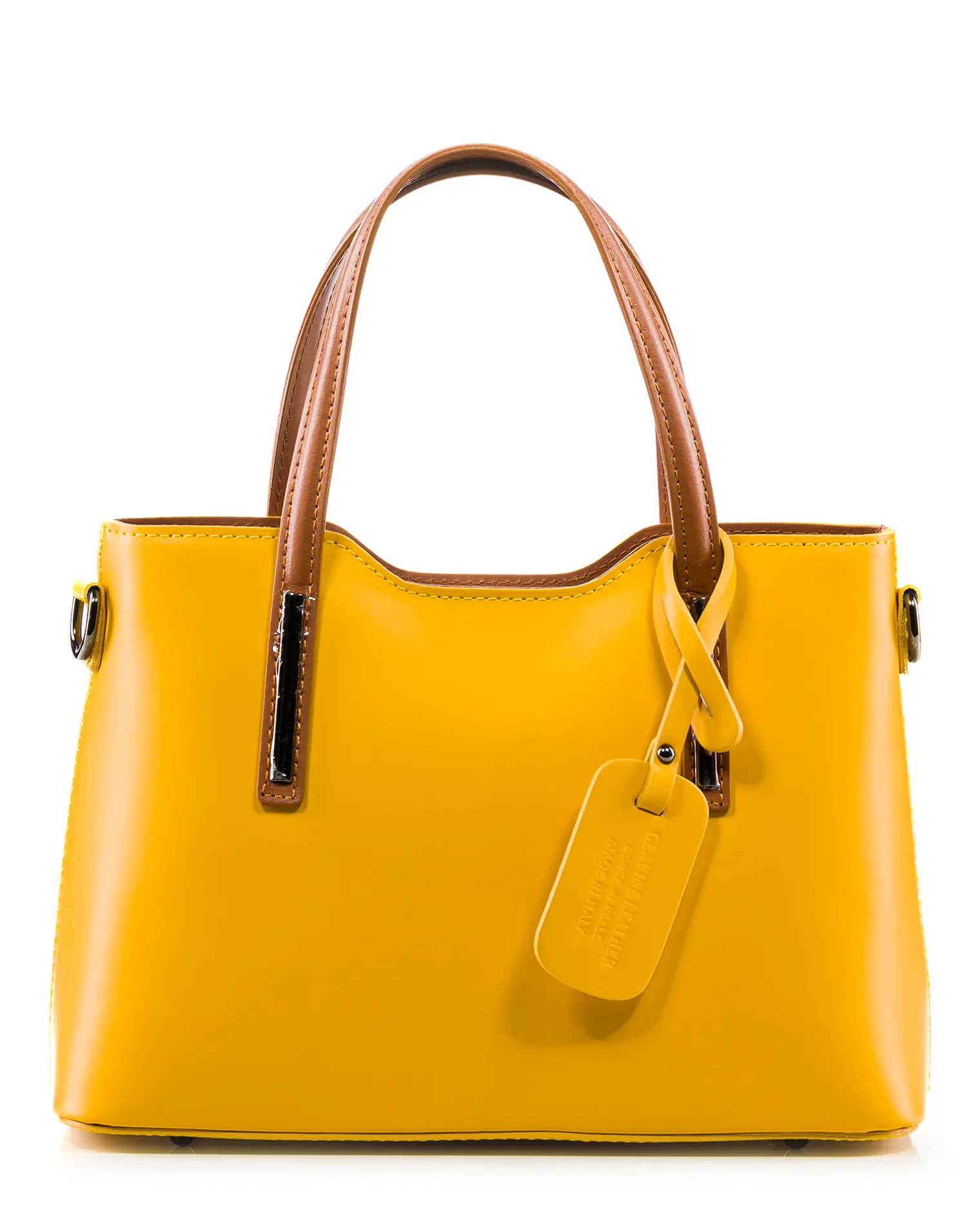 Alter Ego Bag, Yellow/Cognac Color