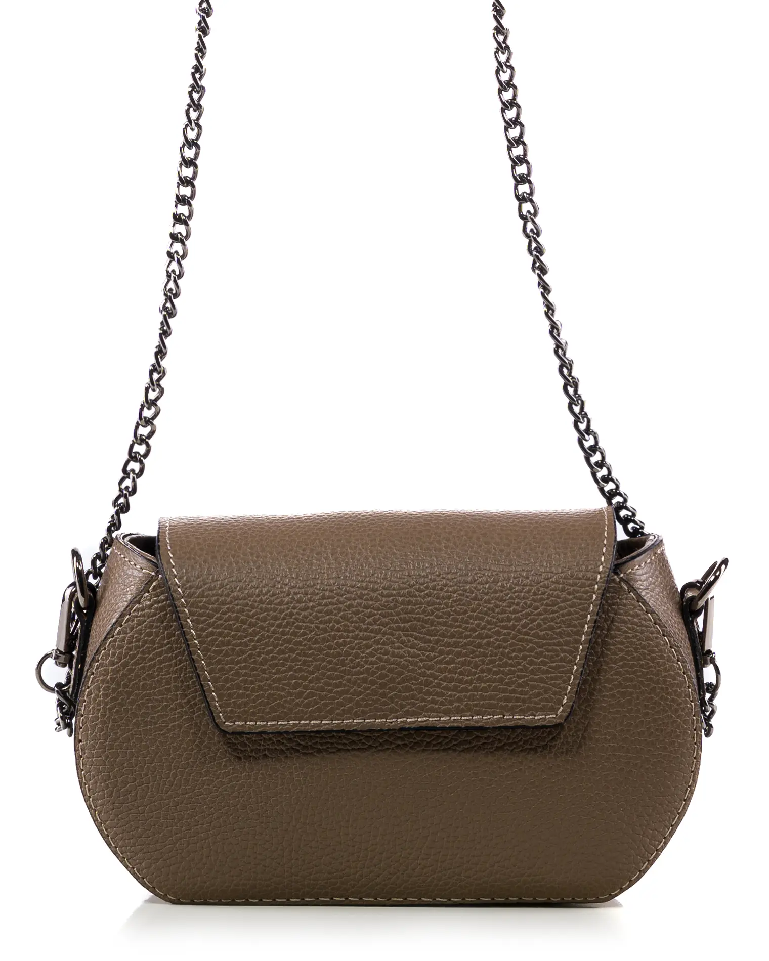 Big News Crossbody Bag, Dark Taupe Color