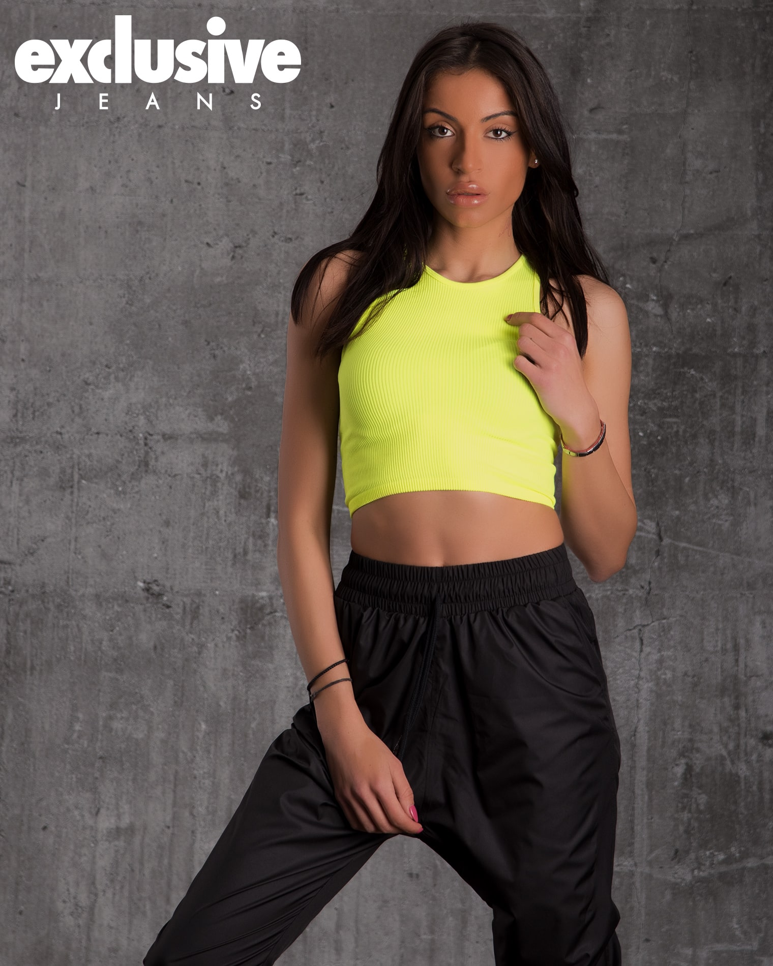 Ice Cream Ribbed Crop Top, Yellow Color
