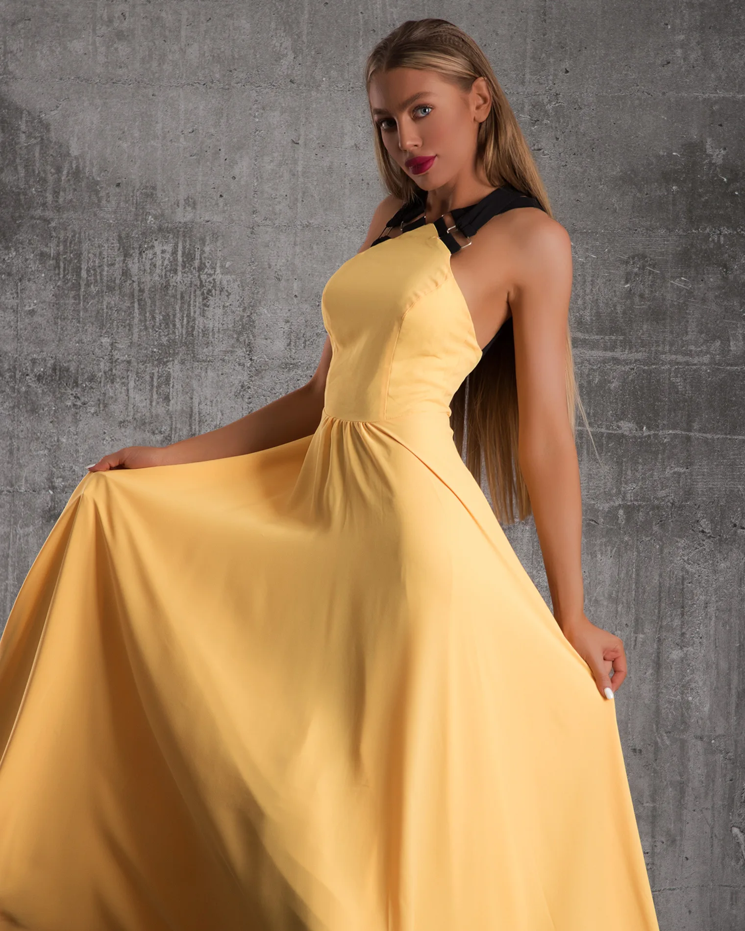 Sensation Maxi dress, Yellow Color