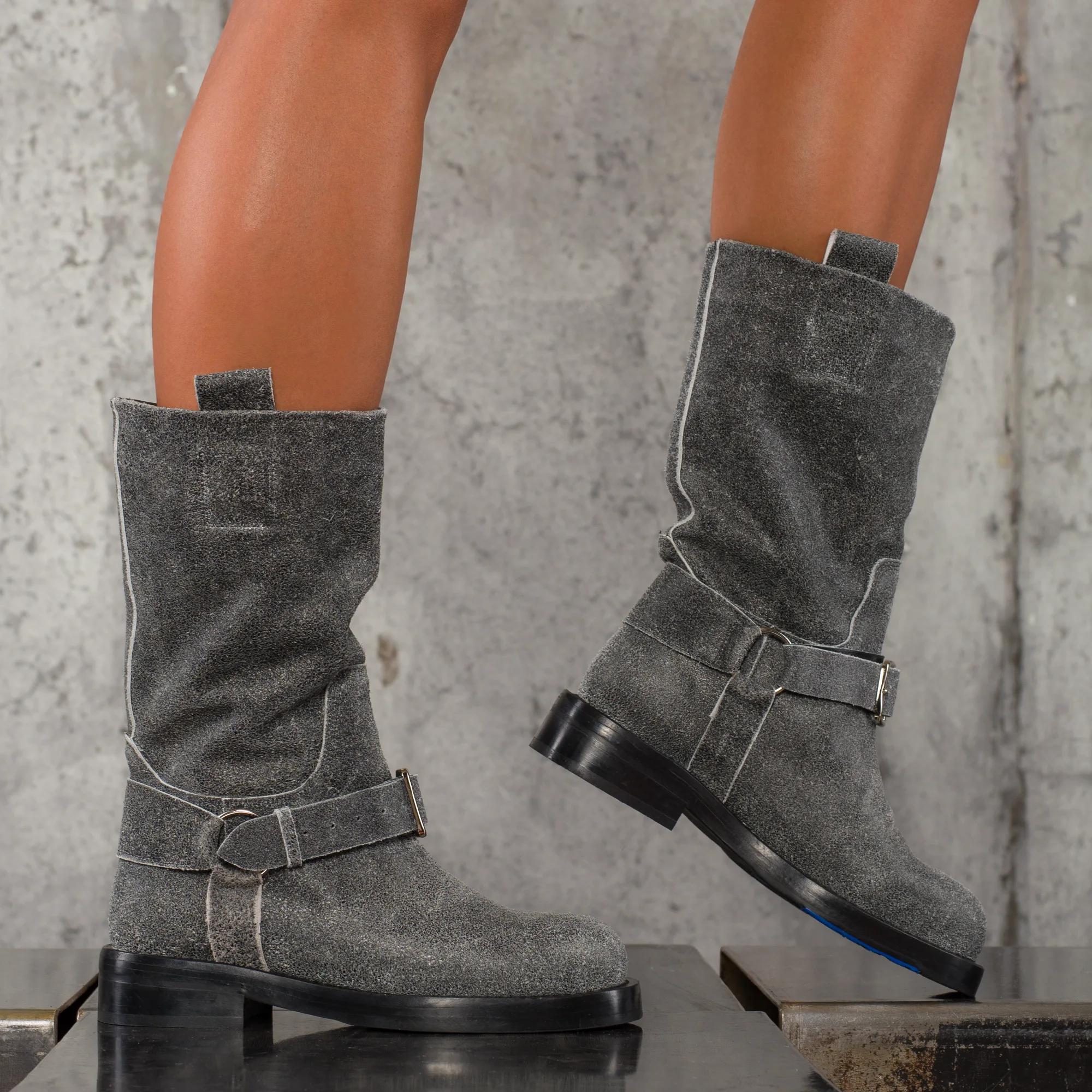 Ботуши Elmira, Сив Цвят