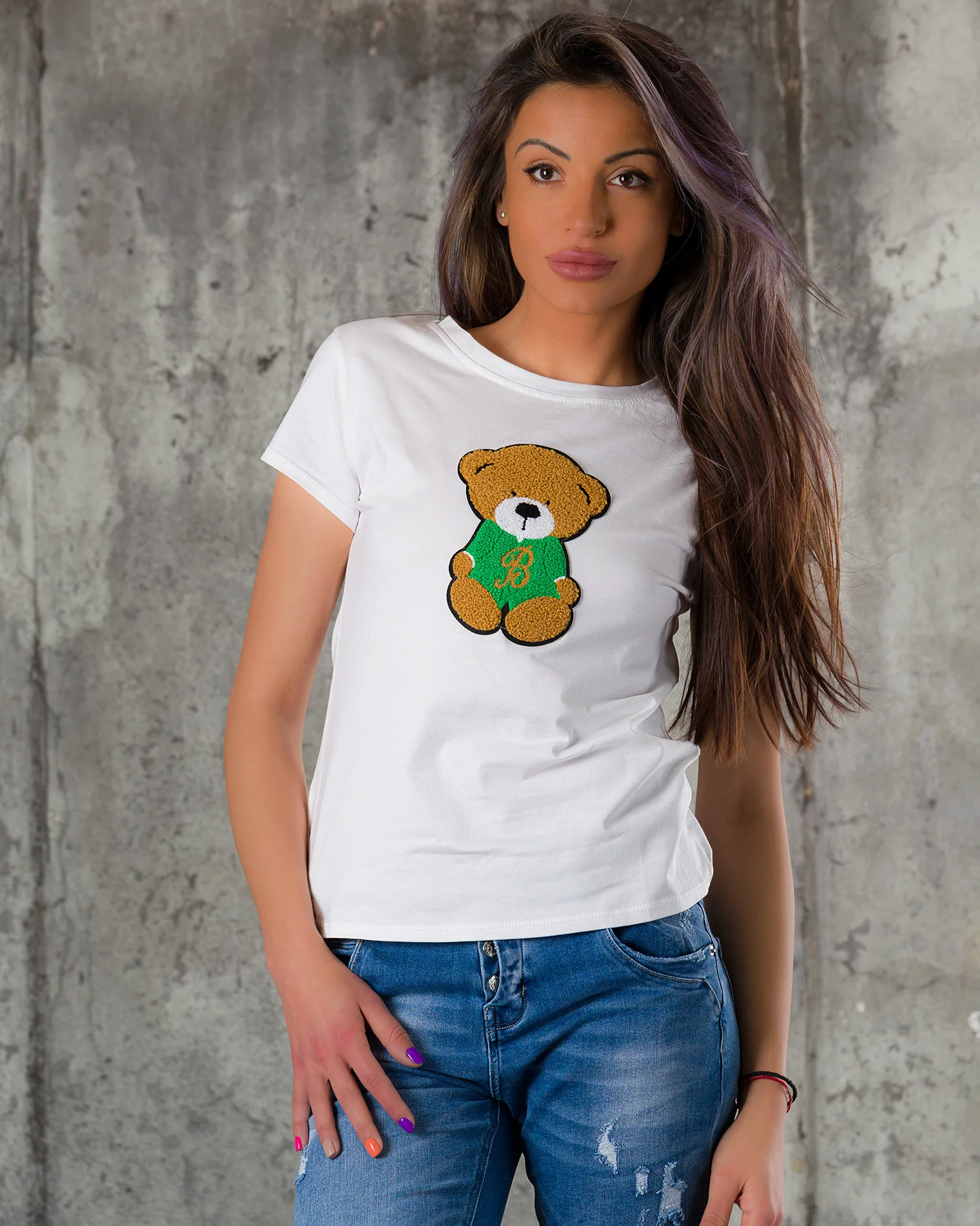 Teddy Love T-Shirt, Green Color