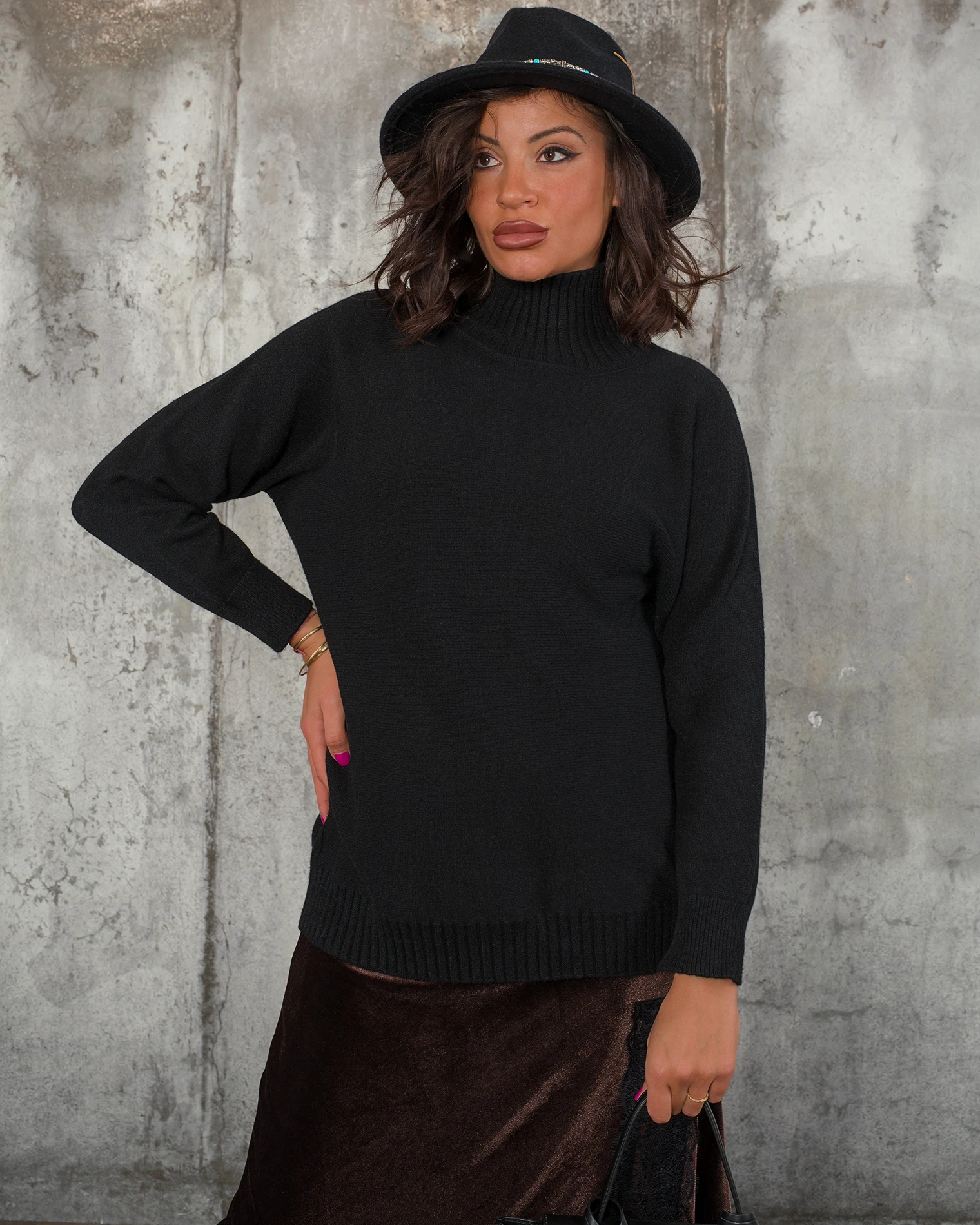 Пуловер North, Черен Цвят