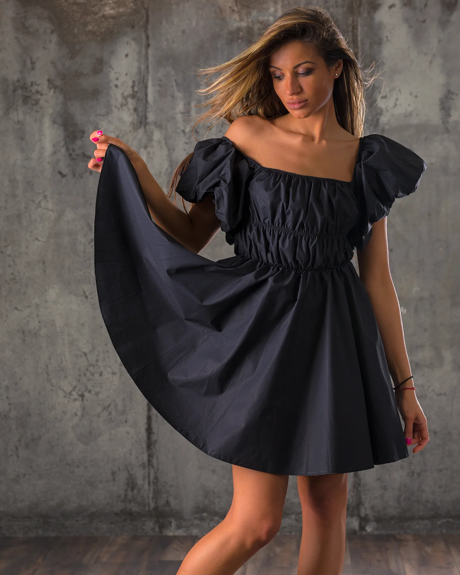 Pentos Dress, Black Color