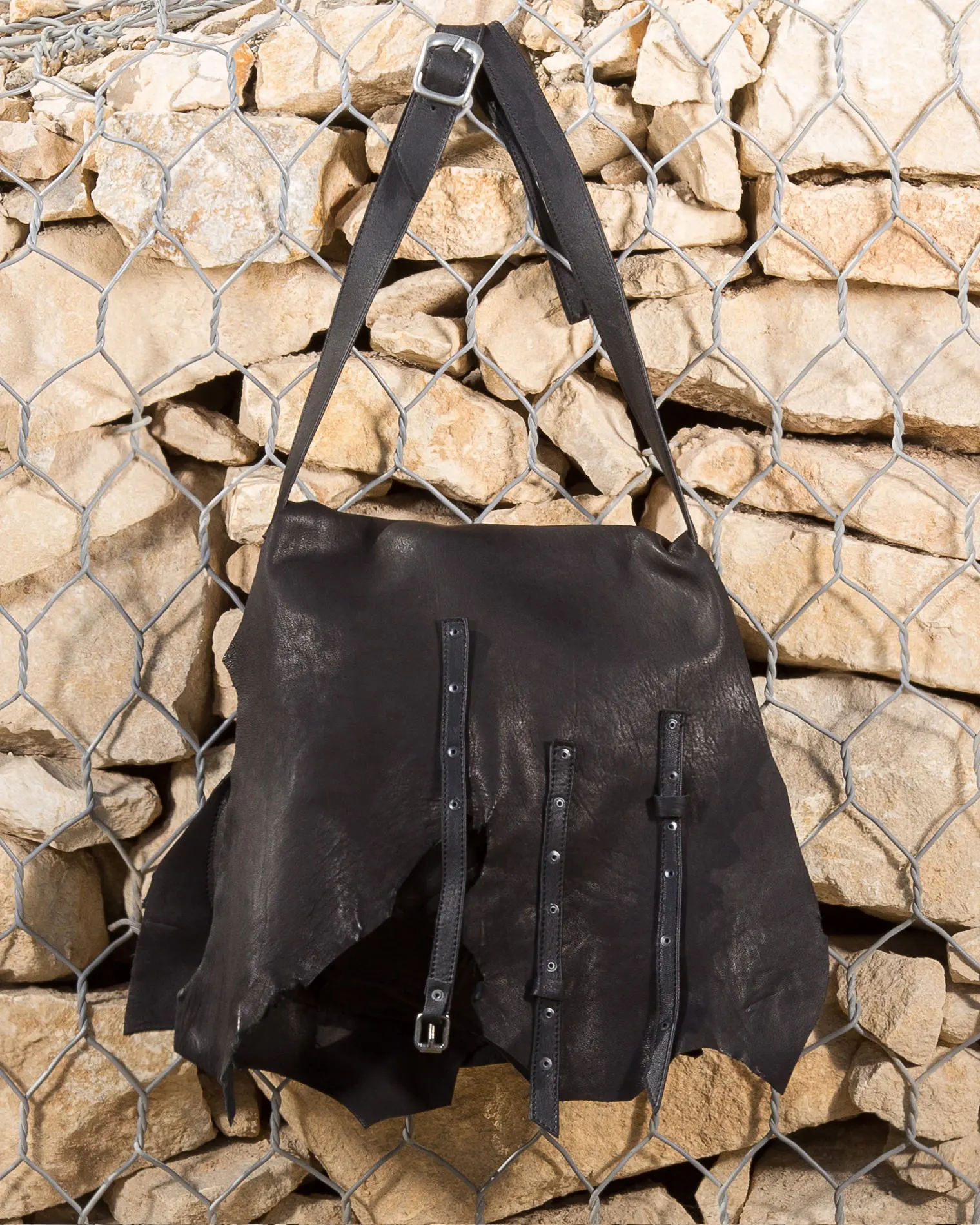 Royce Leather Crossbody Bag, Black Color