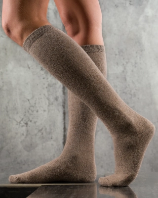 Gingerbread Socks, Taupe Color