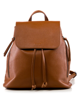 Mila Backpack, Cognac Color