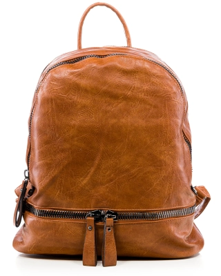 Try Again Backpack, Cognac Color