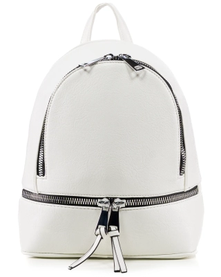 Belinda Backpack, White Color