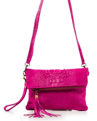 Mariella Flap Bag, Fuchsia Color