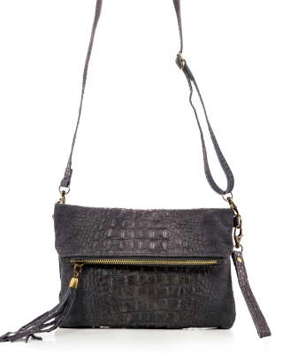 Mariella Flap Bag, Dark Grey Color
