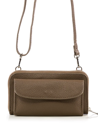 Global Citizen Wallet Bag, Dark Taupe Color