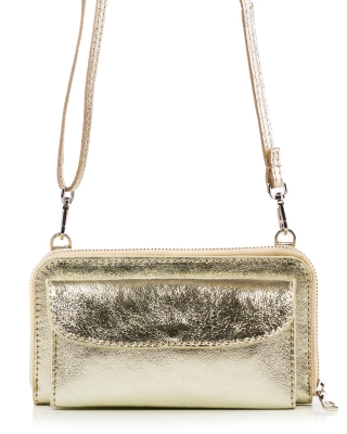 Global Citizen Wallet Bag, Gold Color