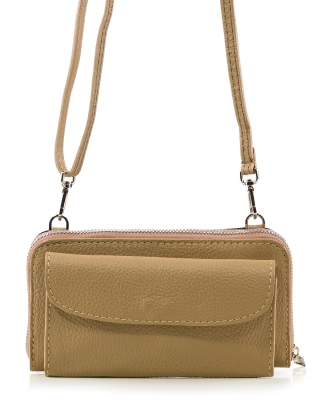 Global Citizen Wallet Bag, Taupe Color