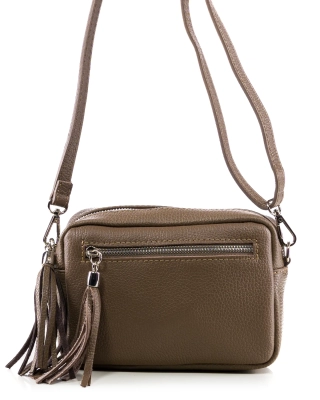 Pristine Crossbody Bag, Dark Taupe Color