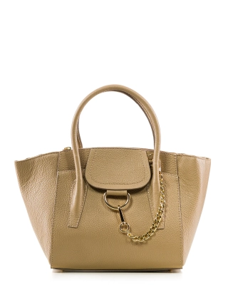 Tell Your Friends Bag, Taupe Color