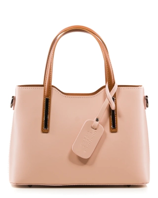Alter Ego Bag, Powdery Pink/Cognac Color