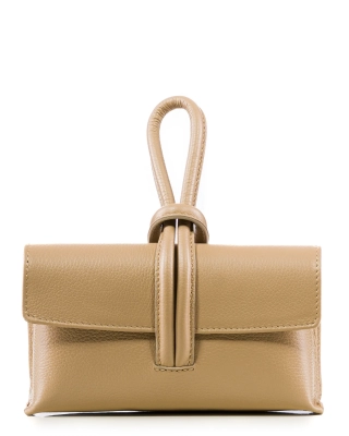 Wicked Game Clutch Bag, Taupe Color