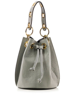 Colorful Life Bucket Bag, Grey Color