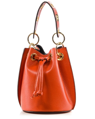Colorful Life Bucket Bag, Papaya Color