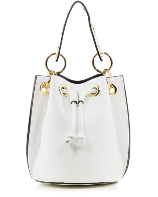 Colorful Life Bucket Bag, White Color