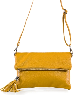 Ellie Flap Bag, Mustard Color