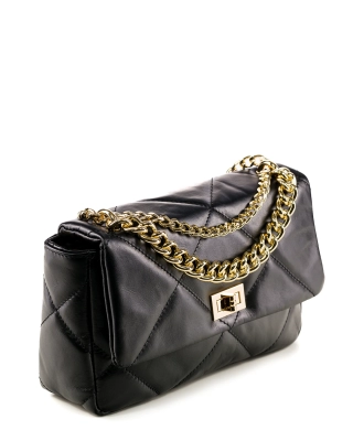 Career Flap Bag, Black Color