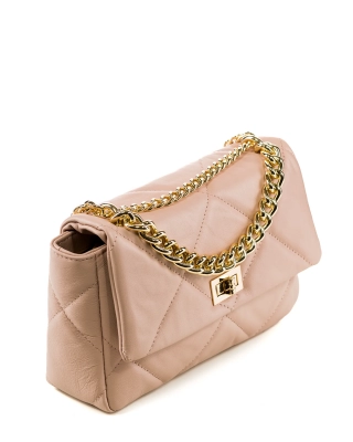 Career Flap Bag, Powdery Pink Color