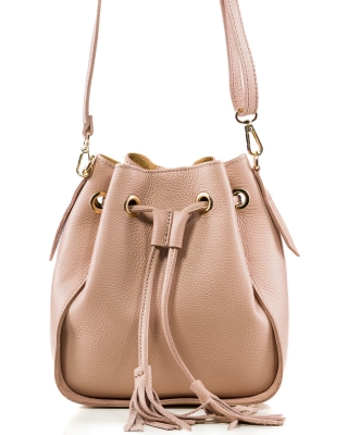 Living My Best Life Bucket Bag, Powdery Pink Color