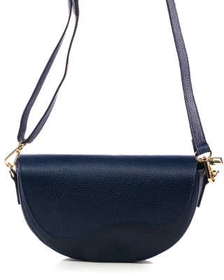 Here We Go Saddle Bag, Navy Color