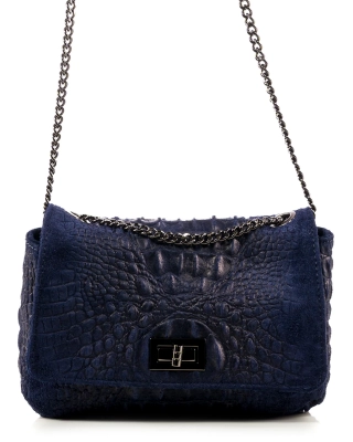 Owens Flap Bag, Navy Color