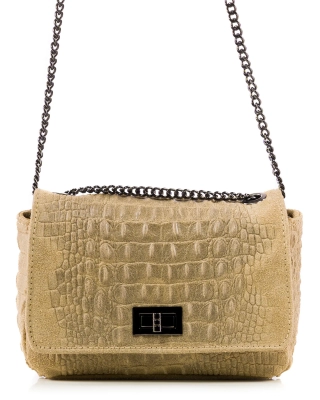 Owens Flap Bag, Taupe Color