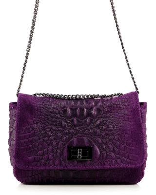Owens Flap Bag, Violet Color
