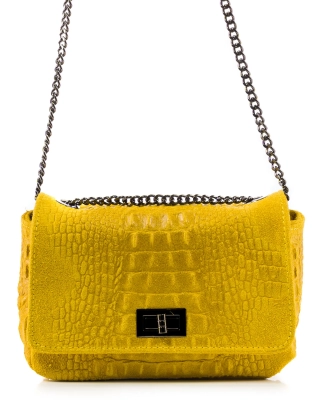 Owens Flap Bag, Yellow Color