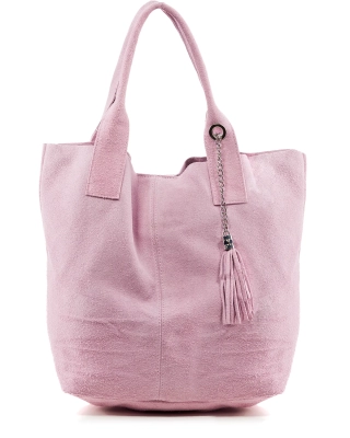 Quatro Tote Bag, Pale Pink Color