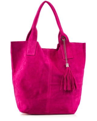 Quatro Tote Bag, Fuchsia Color