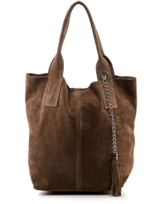Quatro Tote Bag, Dark Taupe Color