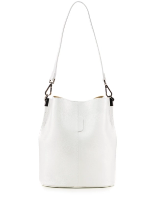 Model One Bucket Bag, White Color
