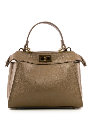 Stone Mini Bag, Dark Taupe Color