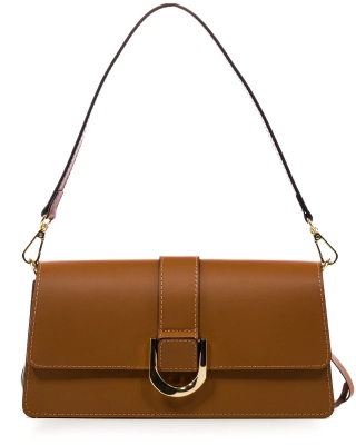 Outside Flap Bag, Cognac Color