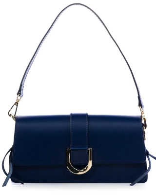 Outside Flap Bag, Navy Color