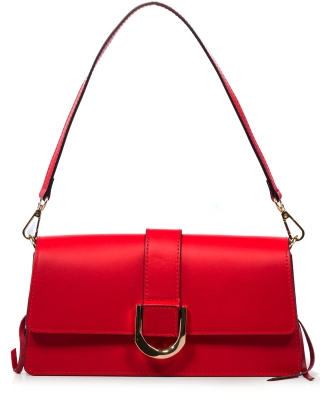 Outside Flap Bag, Red Color