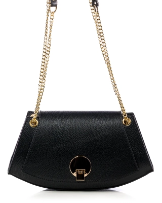 Francesca Flap Bag, Black Color