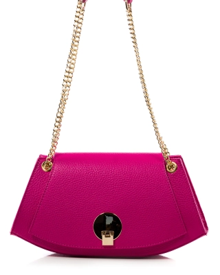 Francesca Flap Bag, Fuchsia Color