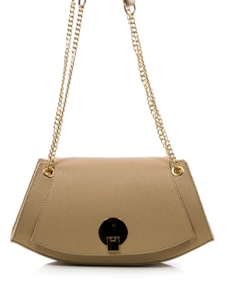 Francesca Flap Bag, Taupe Color