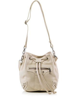Iren Bucket Bag, Beige Color