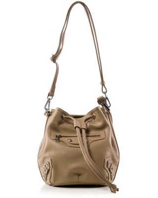 Iren Bucket Bag, Taupe Color