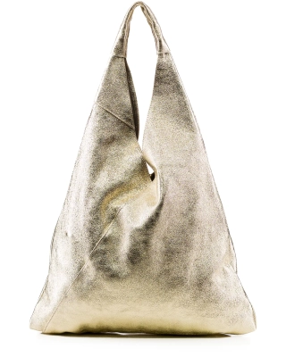 Truth or Dare Hobo Bag, Gold Color
